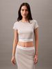 Calvin Klein - Áo ngủ CK nữ Rib Knit Cropped Tee