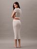 Calvin Klein - Áo ngủ CK nữ Rib Knit Cropped Tee