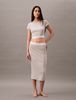 Calvin Klein - Áo ngủ CK nữ Rib Knit Cropped Tee