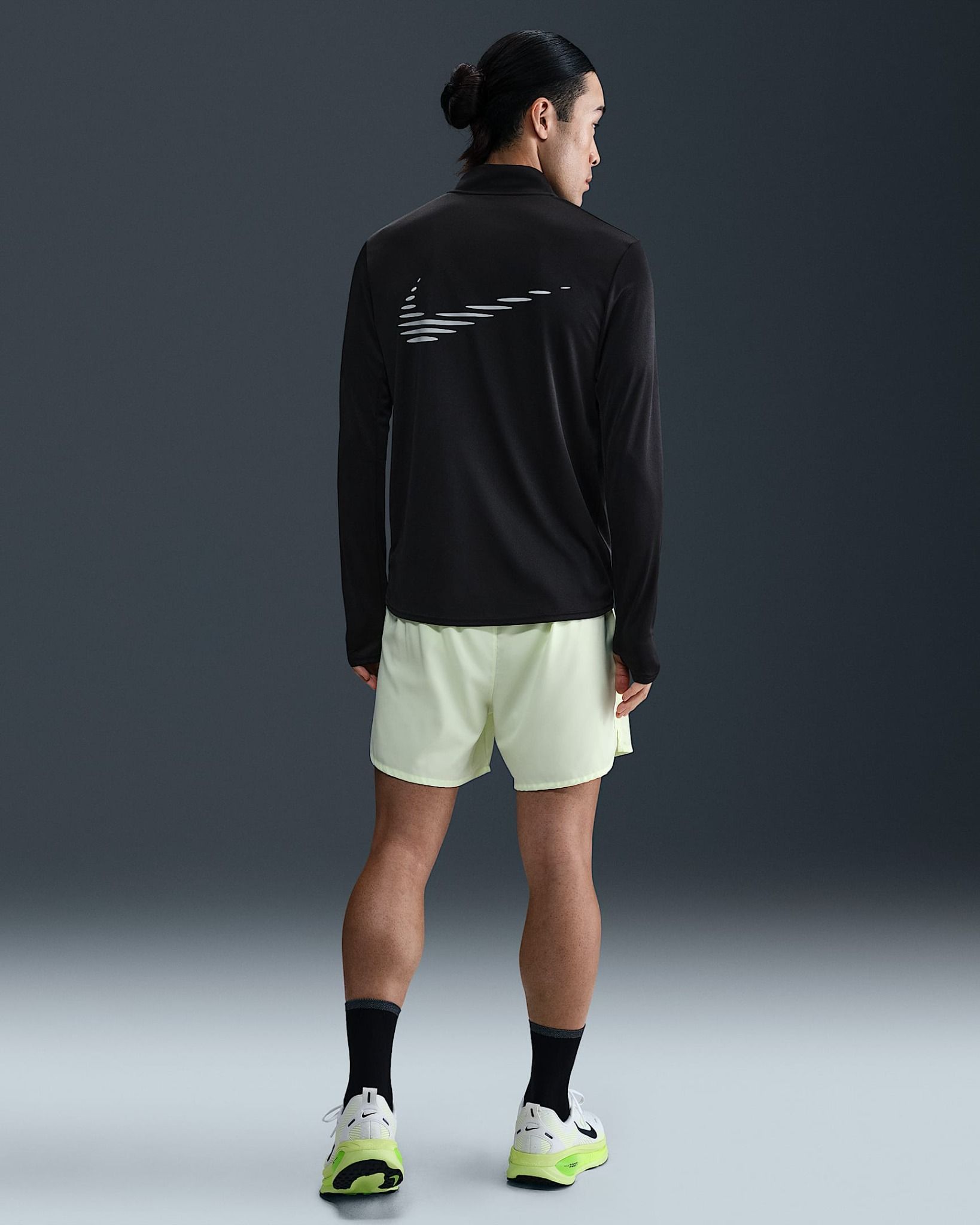 Nike - Áo tay dài chạy bộ Nam Pacer Flash Men's Dri-FIT 1/2-zip Running Top