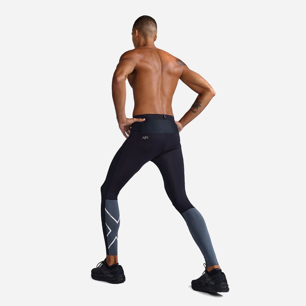2Xu - Quần dài ống bó thể thao nam Light Speed React Comp Running Tights