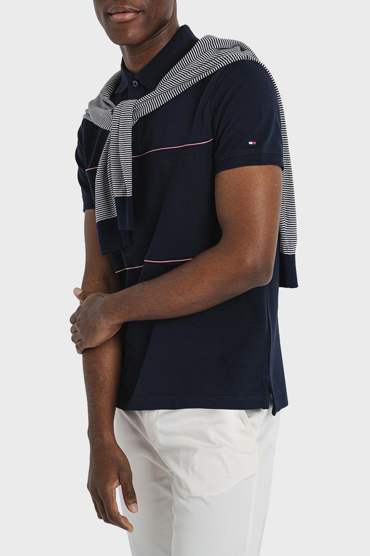 Tommy Hilfiger - Áo polo tay ngắn nam Global Stripe Regular Polo