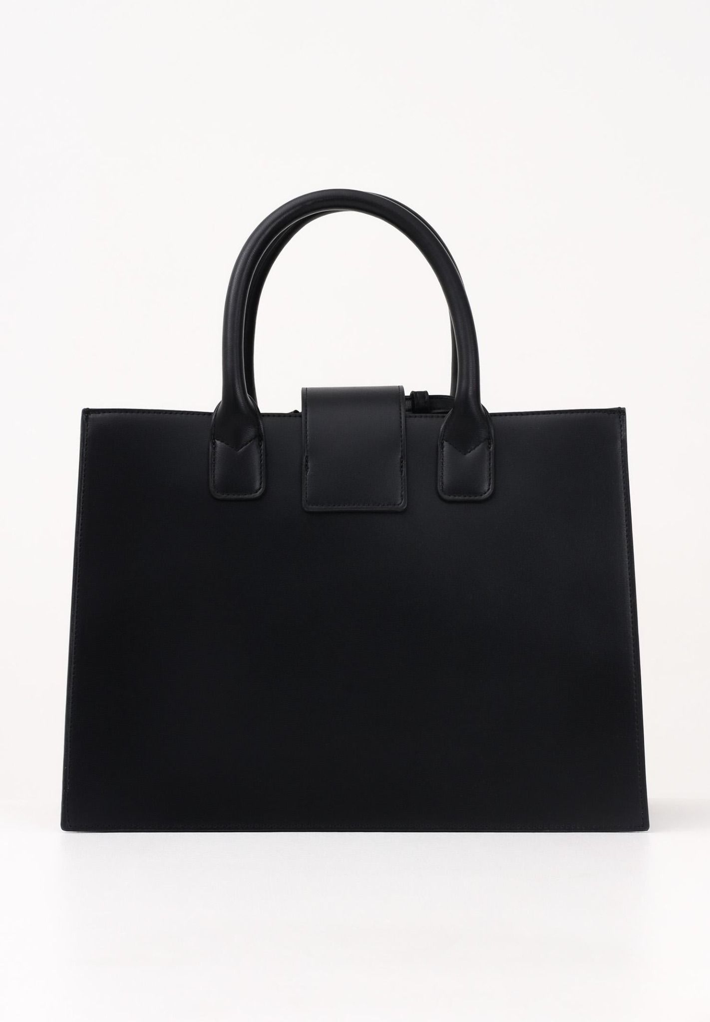 Armani Exchange - Túi xách nữ Ax Women's Black Shopper with Logo Plaque