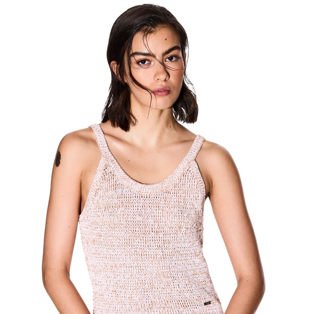 Armani Exchange - Áo len hai dây nữ Ax Premium Knit Top