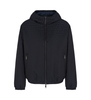 Armani Exchange - Áo khoác nam Men's Blue Puffer Jacket with Hood and Zipper
