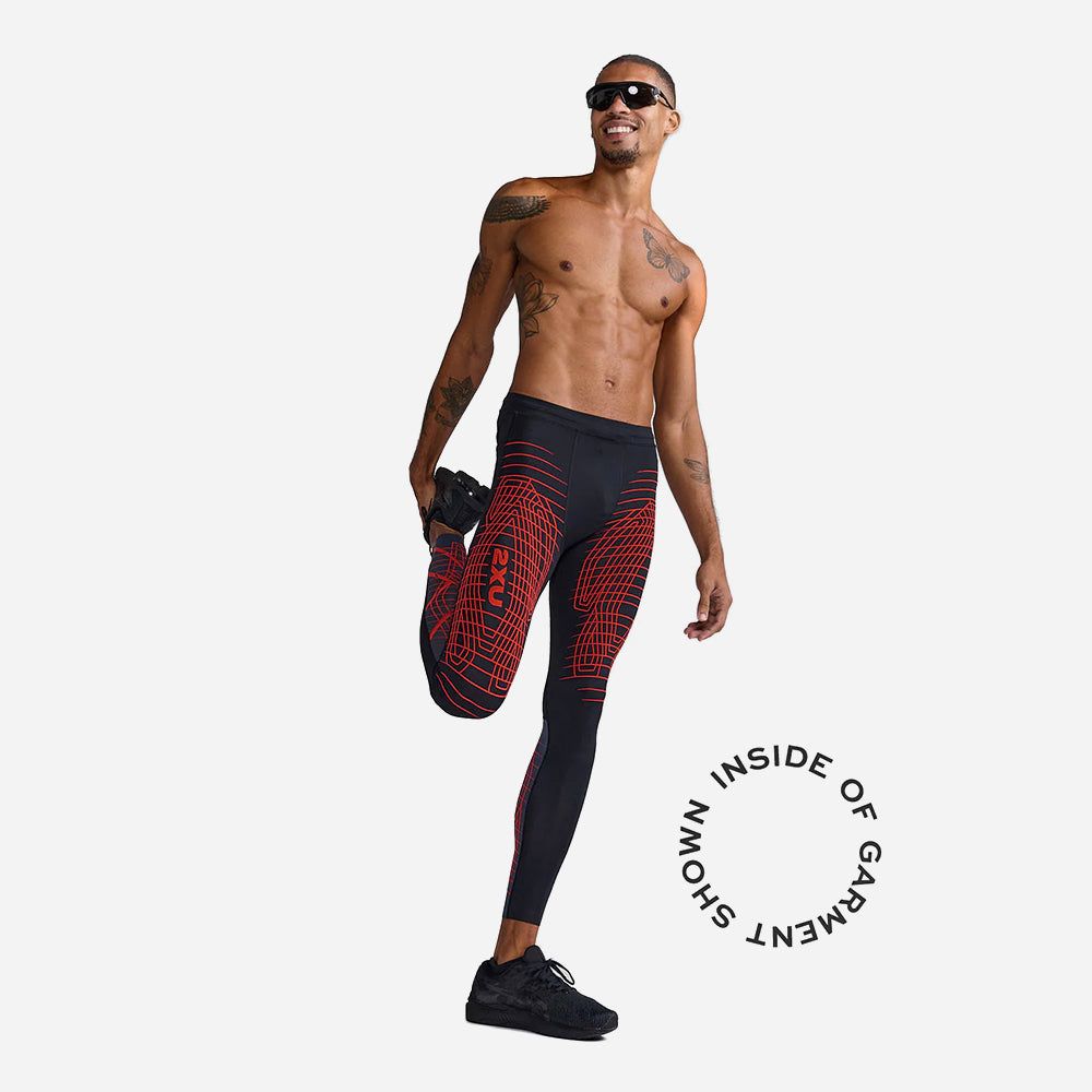 2Xu - Quần dài ống bó thể thao nam Light Speed React Comp Running Tights
