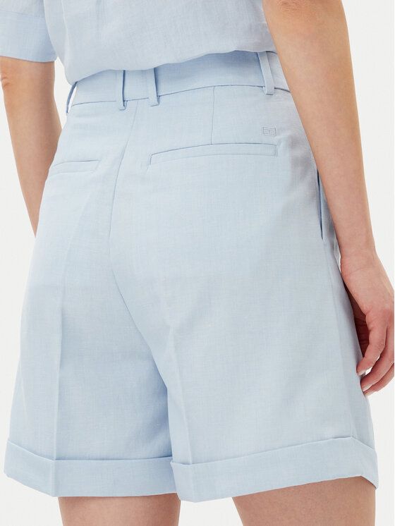 Tommy Hilfiger - Quần ngắn nữ Linen Mix Pleated Short