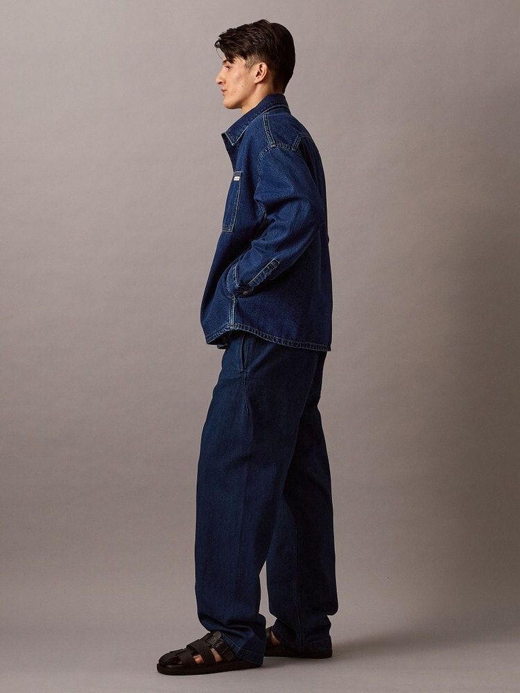 Calvin Klein - Áo khoác CK nam Denim Relaxed Shirt Jacket