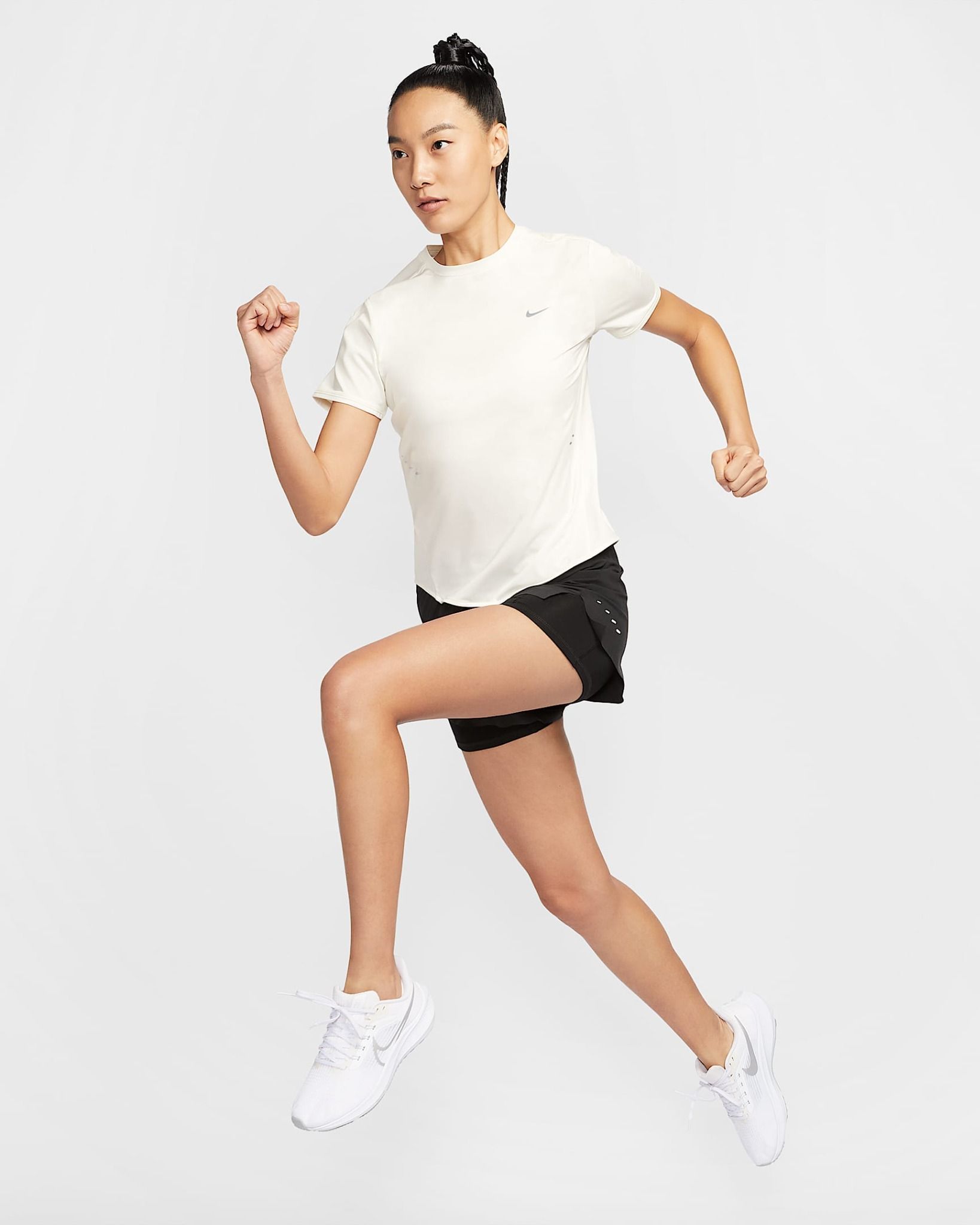 Nike - Áo tay ngắn thể thao Nữ Swift Women's Dri-FIT Short-Sleeve Running Top
