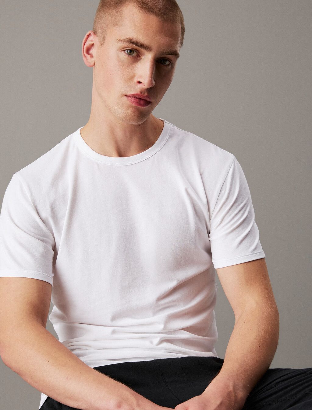 Calvin Klein - Bộ ba áo lót nam CK 3 Pack Cotton Stretch Crewneck Tees