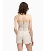 Armani Exchange - Quần short nữ Ax Shorts with white ecru metallic button fastening