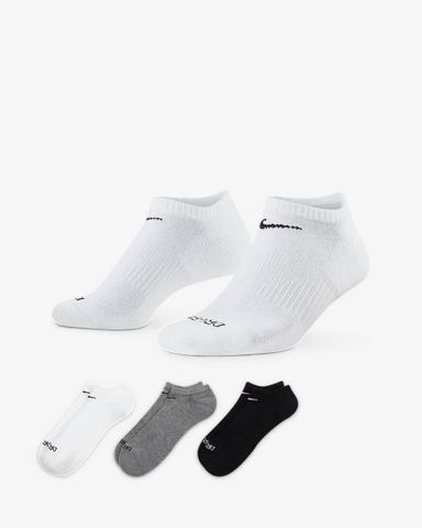 Nike - Vớ thể thao Nam Nữ Everyday Plus Cushion Training No-Show Socks (3 Pairs) 132 SP23-6889