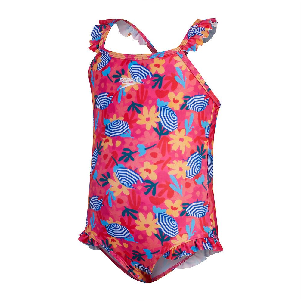 Speedo - Đồ bơi bé gái Toddler Girls Digital Frill Thinstrap Swimsuit