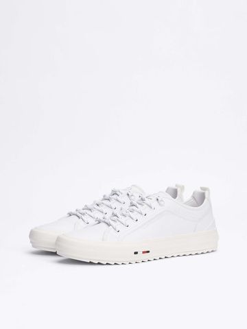 Tommy Hilfiger - Giày nam Leather Serrated Trainers