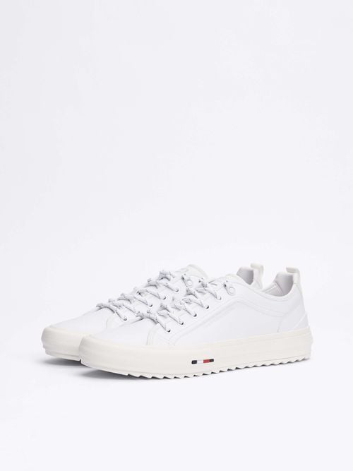 Tommy Hilfiger - Giày nam Leather Serrated Trainers