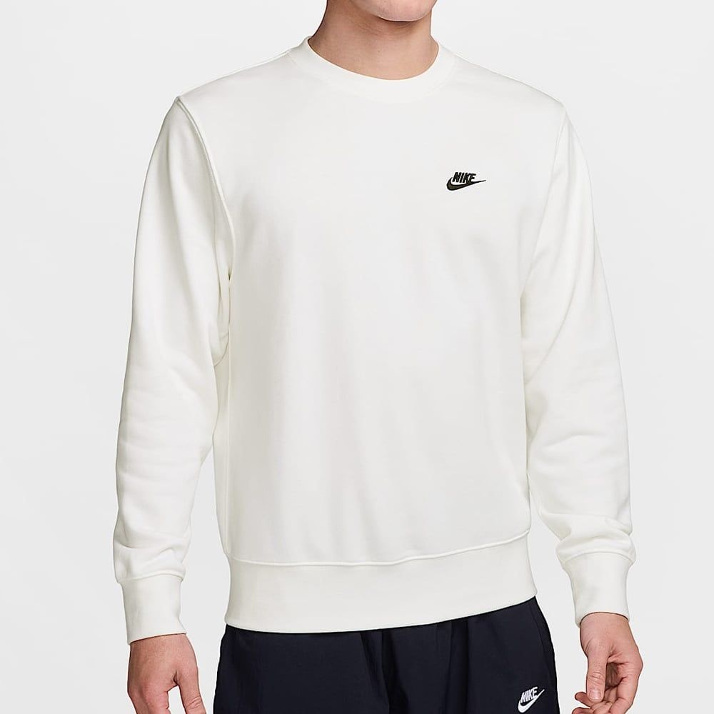 Nike - Áo len tay dài thể thao Nam Club Men's French Terry Crew