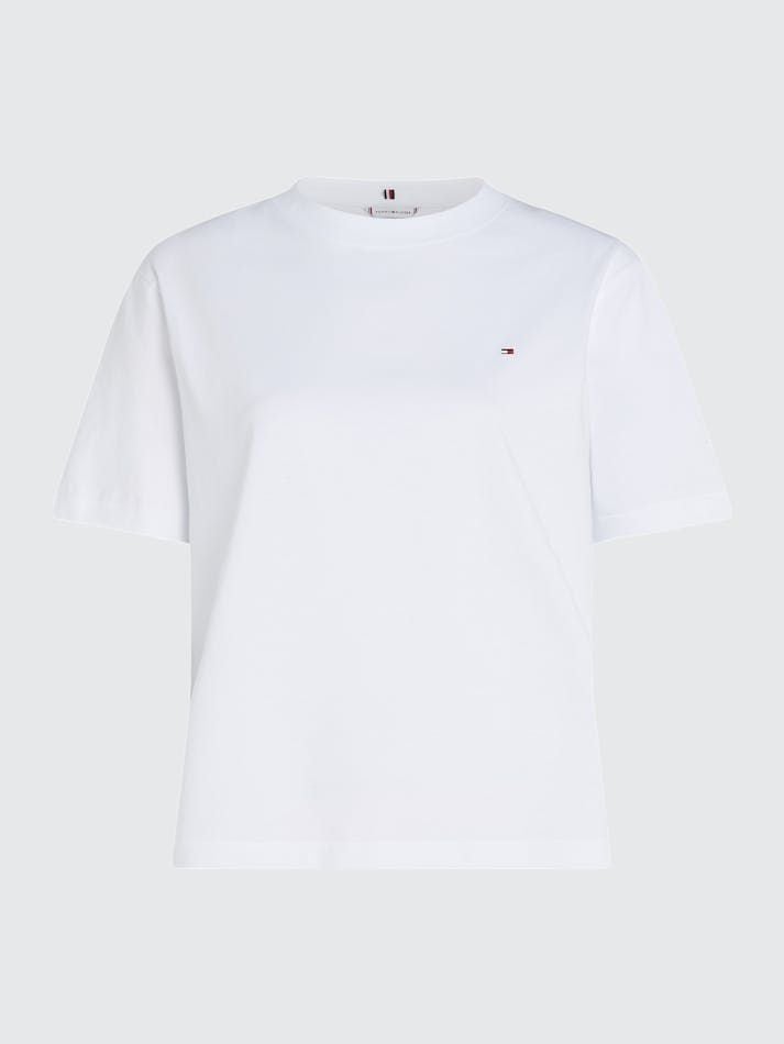 Tommy Hilfiger - Áo thun tay ngắn nữ Modern Flag Crew Neck Tee
