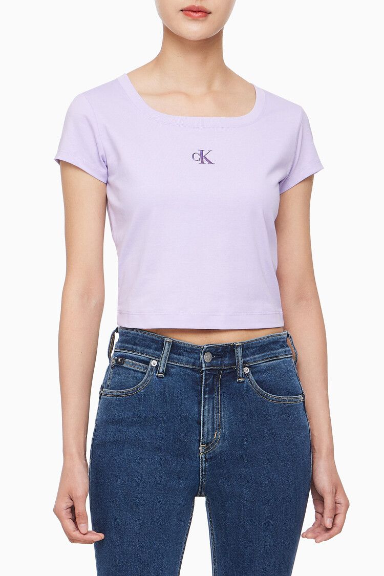 Calvin Klein - Áo thời trang CK nữ Cooling Logo Baby Tee