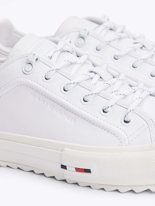 Tommy Hilfiger - Giày nam Leather Serrated Trainers