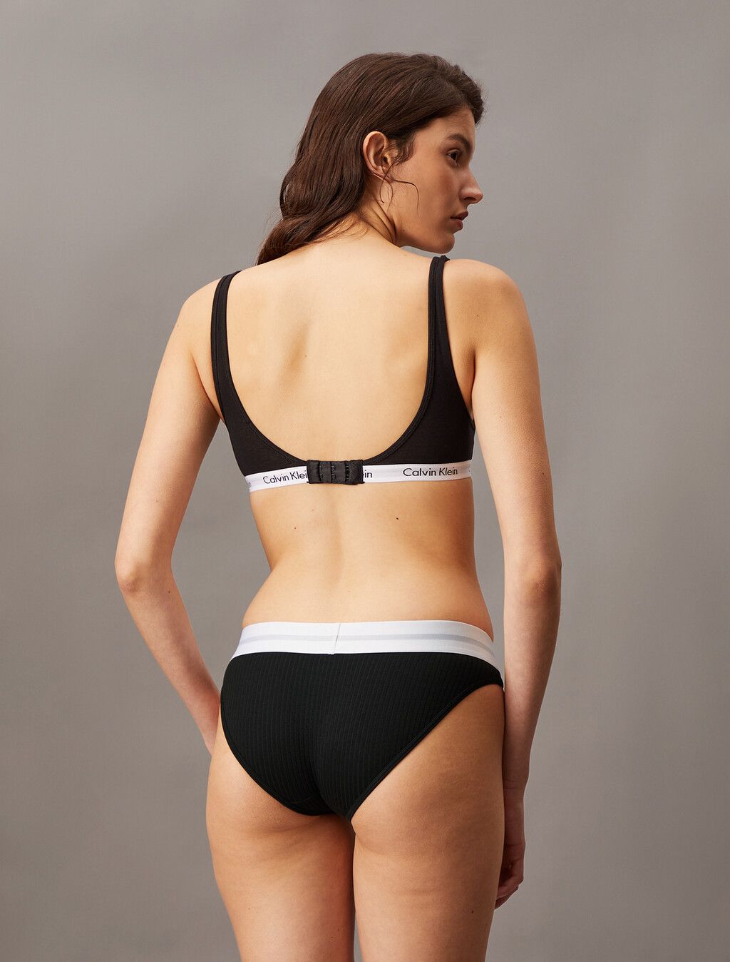 Calvin Klein - Quần lót CK nữ Cotton Modal Stretch Rib Bikini