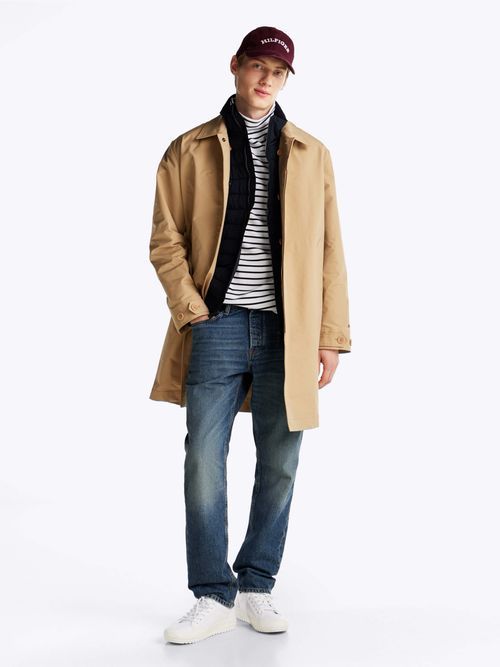 Tommy Hilfiger - Giày nam Leather Serrated Trainers