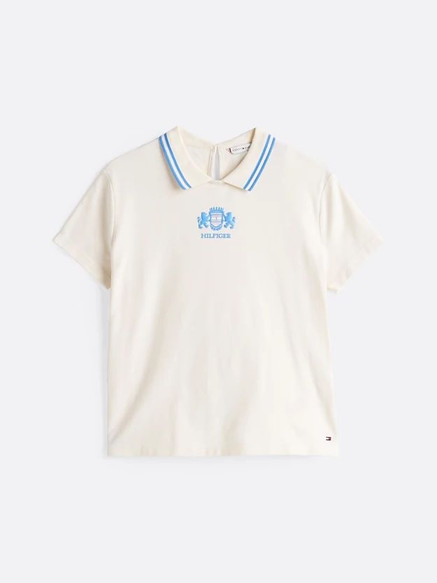 Tommy Hilfiger - Áo polo tay ngắn nữ Regular Fit Back Keyhole Polo Top