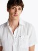 Tommy Hilfiger - Áo sơ mi tay ngắn nam Pigment Dye Linen Solid Shirt