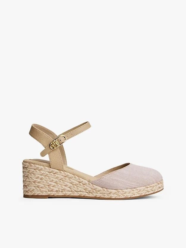 Tommy Hilfiger - Giày xăng đan đế cao nữ Chambray Wedge Espadrilles