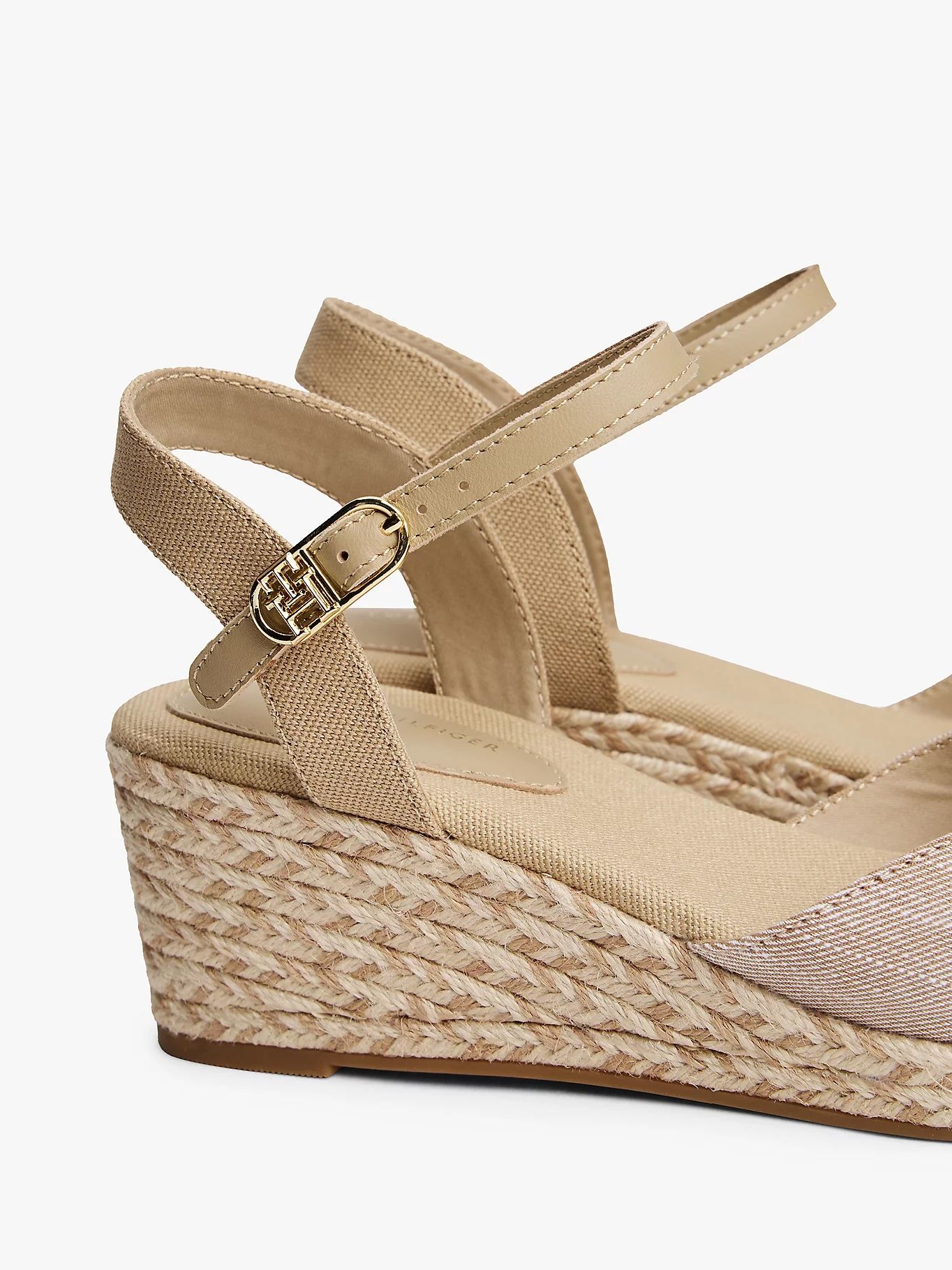 Tommy Hilfiger - Giày xăng đan đế cao nữ Chambray Wedge Espadrilles