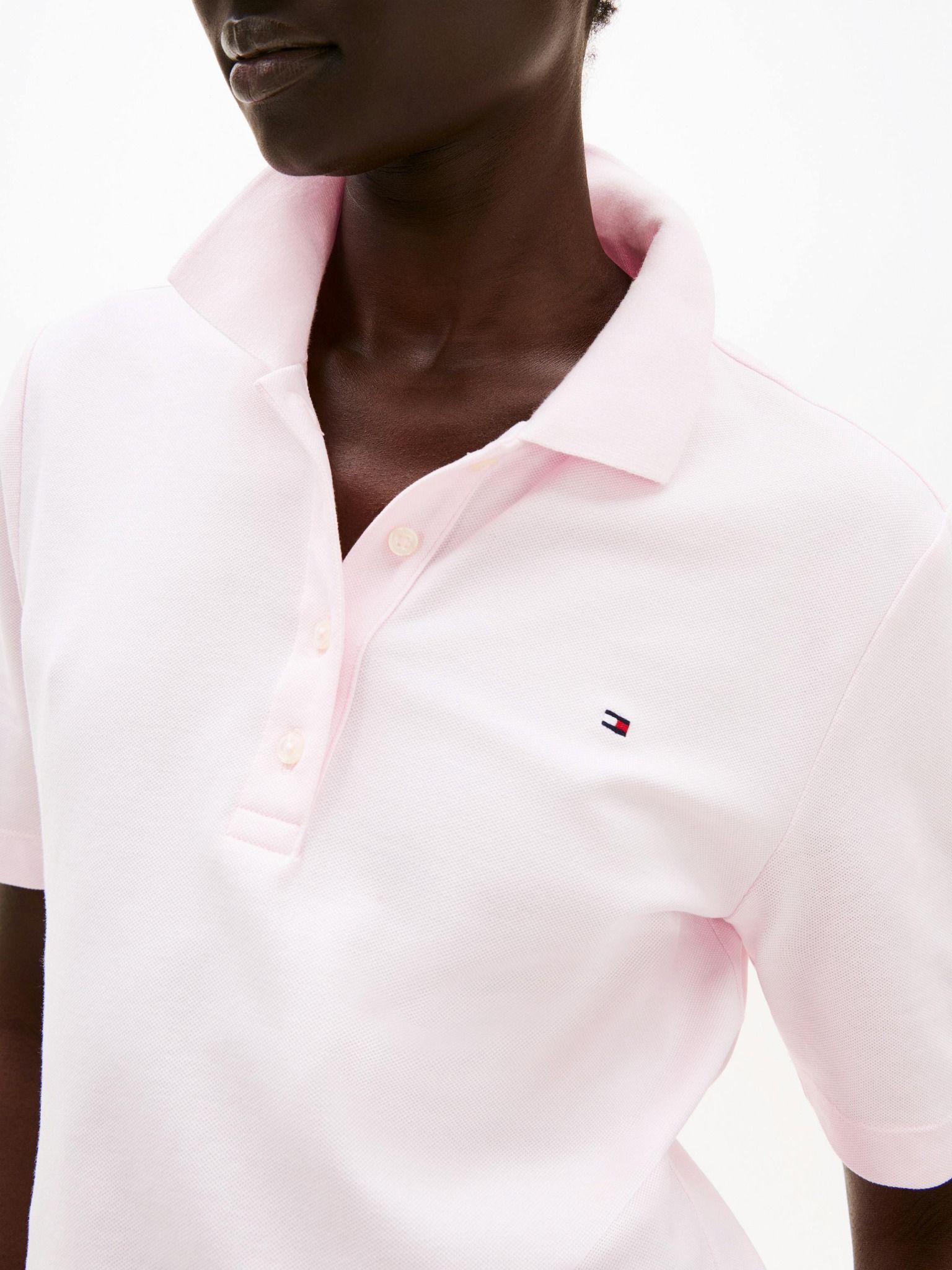 Tommy Hilfiger - Áo polo tay ngắn nữ 1985 Collection Flag Embroidery Regular Polo