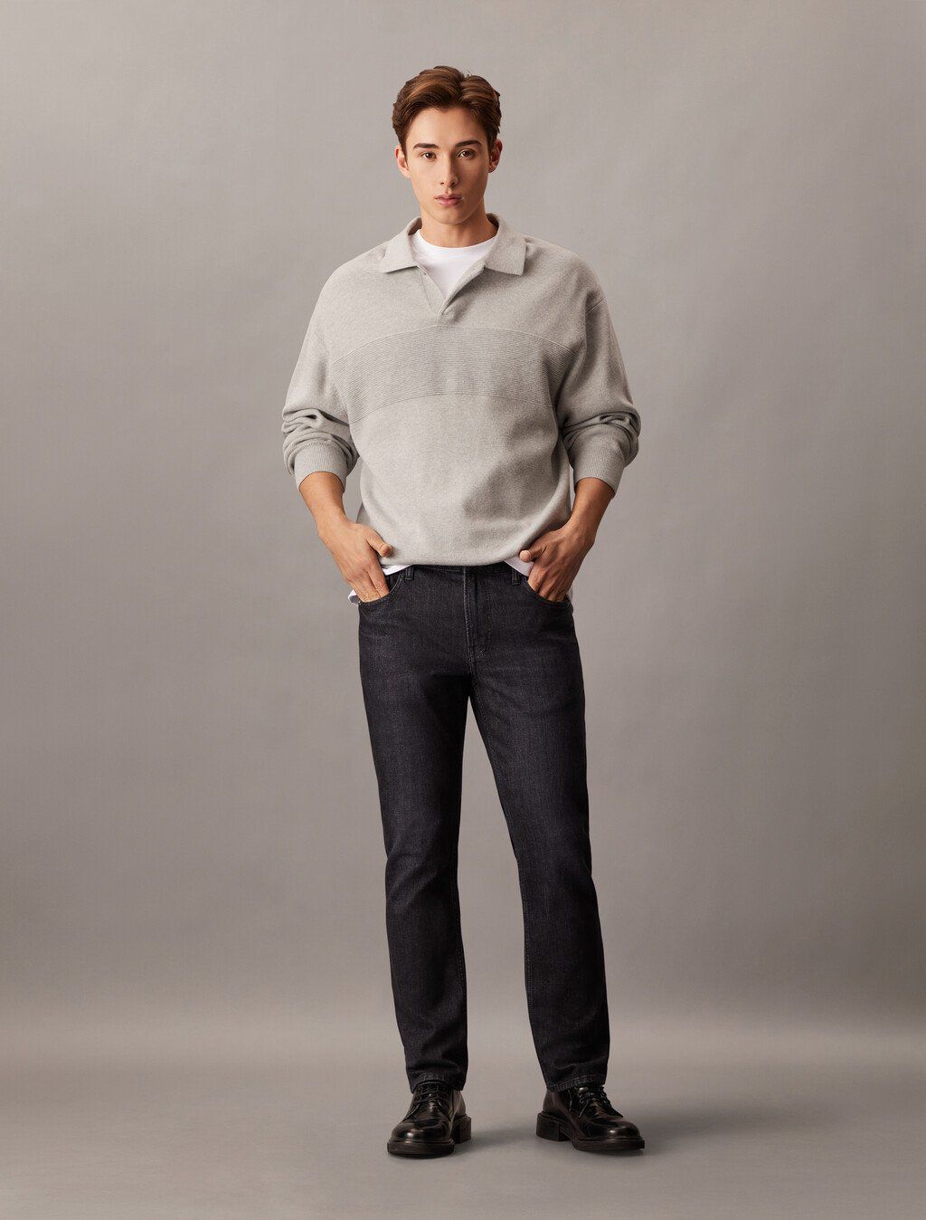 Calvin Klein - Quần jeans dài CK nam Italian Denim Body Jeans