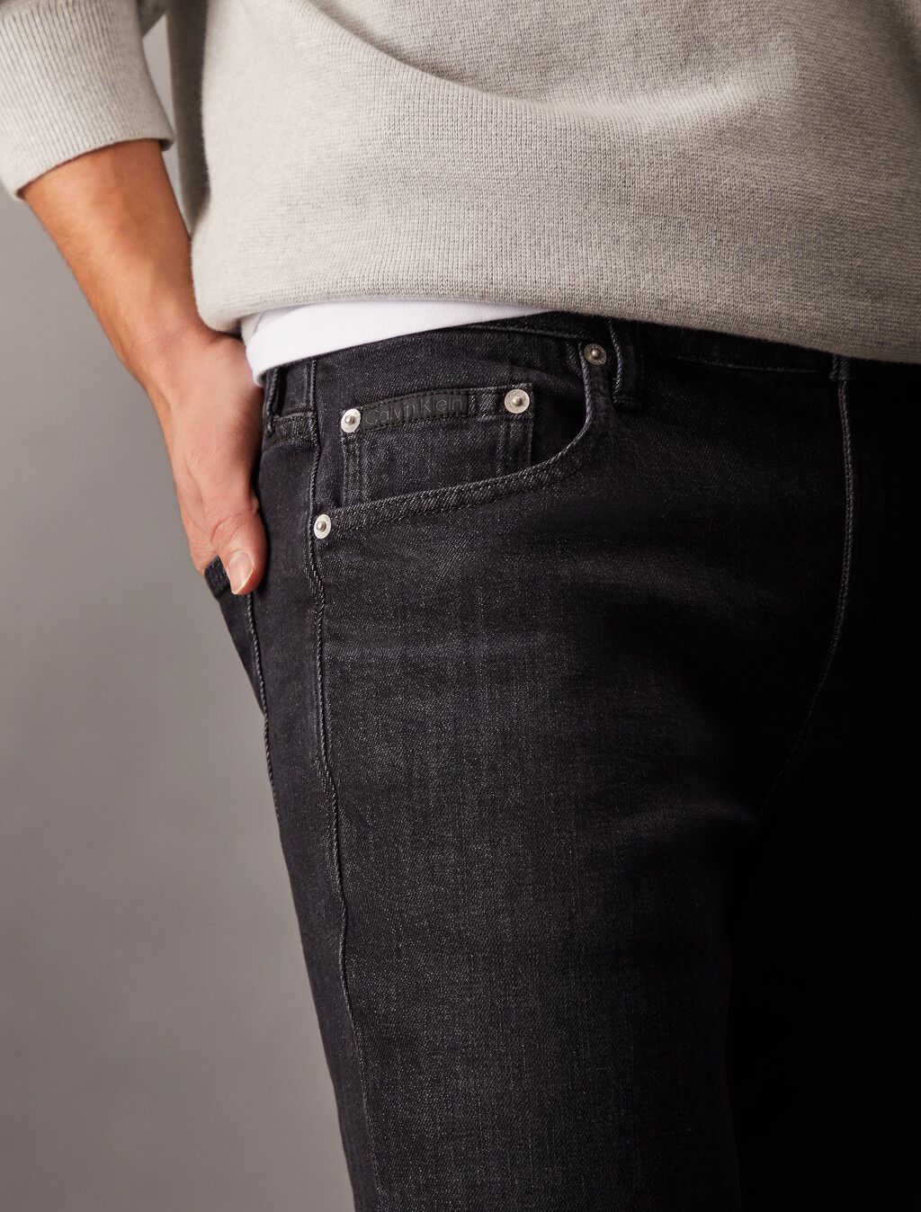 Calvin Klein - Quần jeans dài CK nam Italian Denim Body Jeans