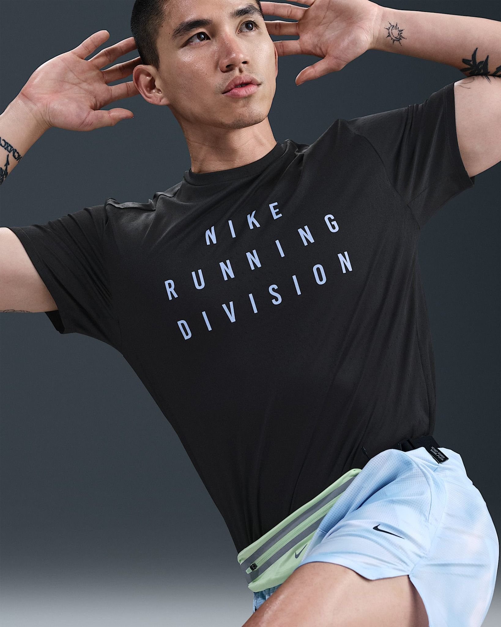 Nike - Áo tay ngắn thể thao Nam Running Division Men's Dri-FIT Short-Sleeve Running Top