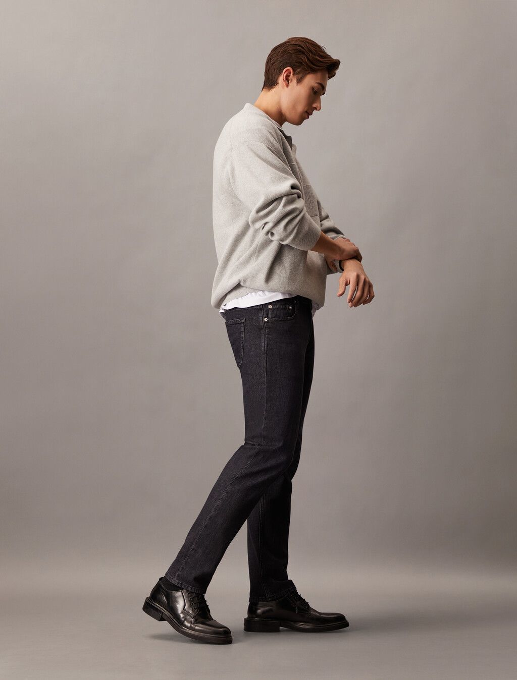 Calvin Klein - Quần jeans dài CK nam Italian Denim Body Jeans