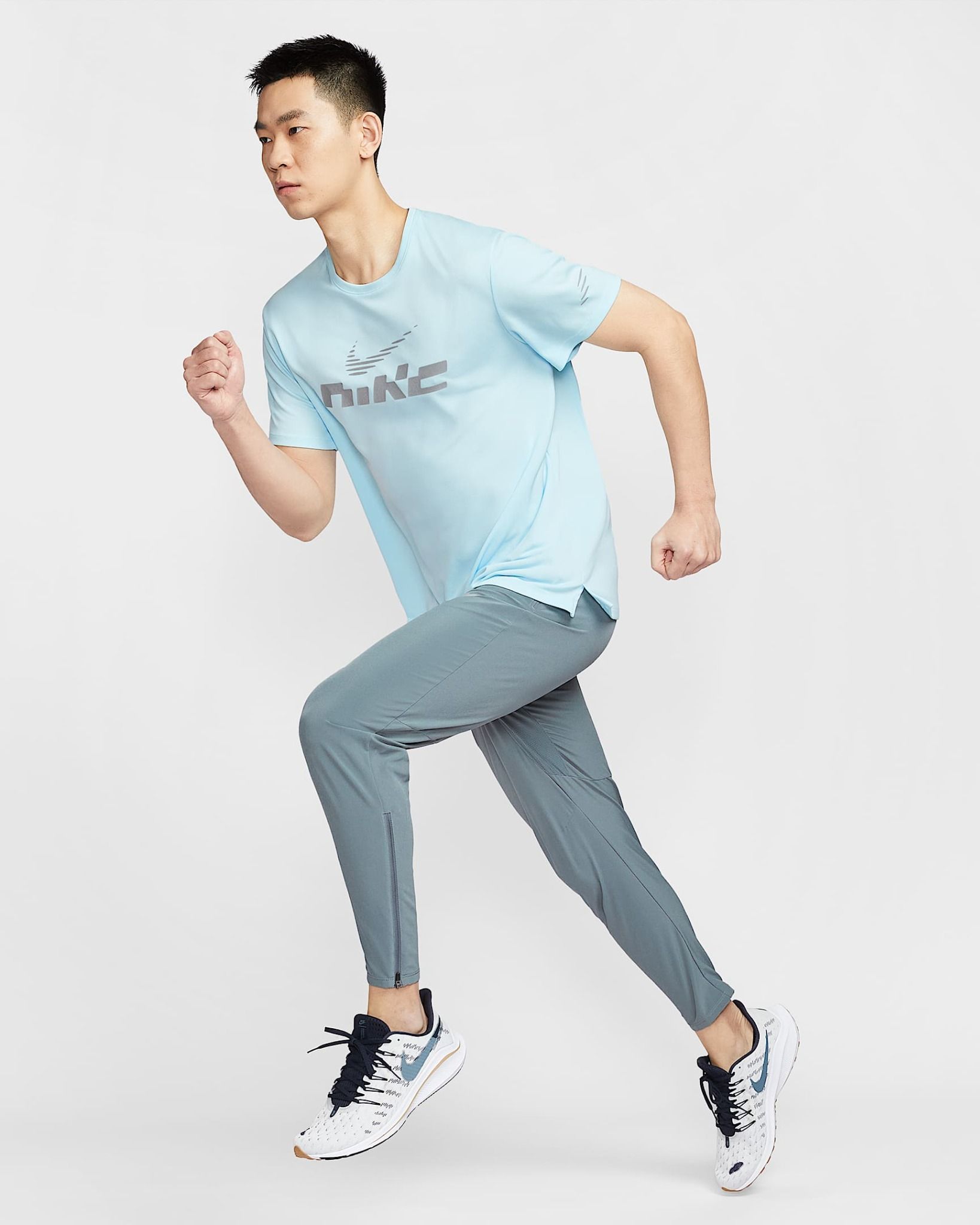 Nike - Áo tay ngắn thể thao Nam Miler Flash Men's Dri-FIT UV Short-Sleeve Running Top