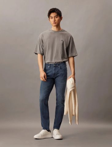 Calvin Klein - Quần jeans dài CK nam Slim Blue Black 37.5 Bi-Straight Jean