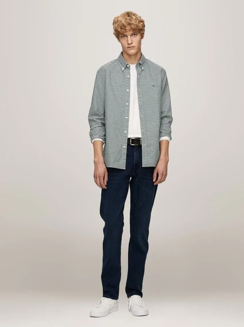 Tommy Hilfiger - Áo sơ mi tay dài nam Heritage Oxford Gingham Shirt