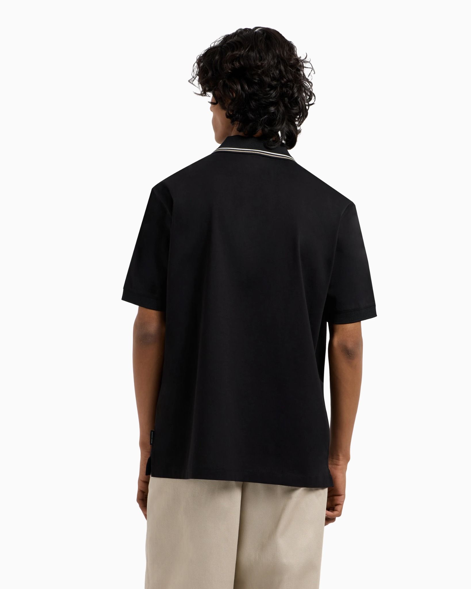 Armani Exchange - Áo thun có cổ nam AX Regular Fit Polo Shirt