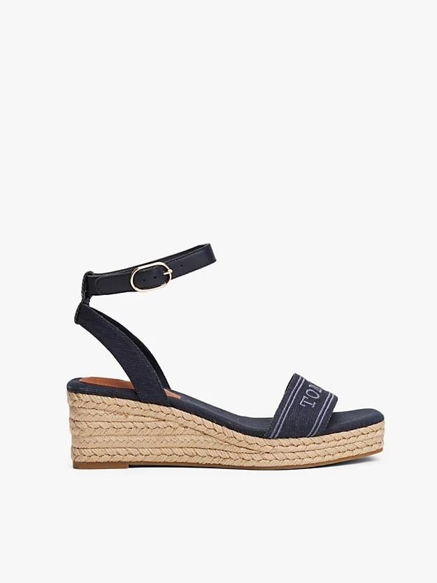 Tommy Hilfiger - Giày xăng đan nữ Hilfiger Monotype Wedge Espadrilles
