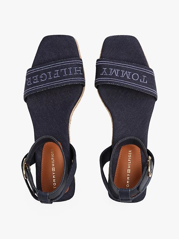 Tommy Hilfiger - Giày xăng đan nữ Hilfiger Monotype Wedge Espadrilles