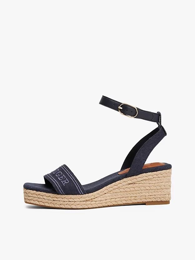 Tommy Hilfiger - Giày xăng đan nữ Hilfiger Monotype Wedge Espadrilles