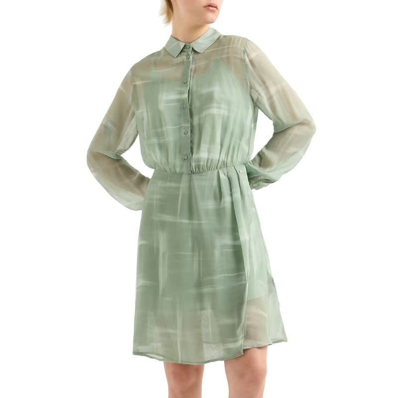 Armani Exchange - Đầm dài nữ Aix Green Women's Dress