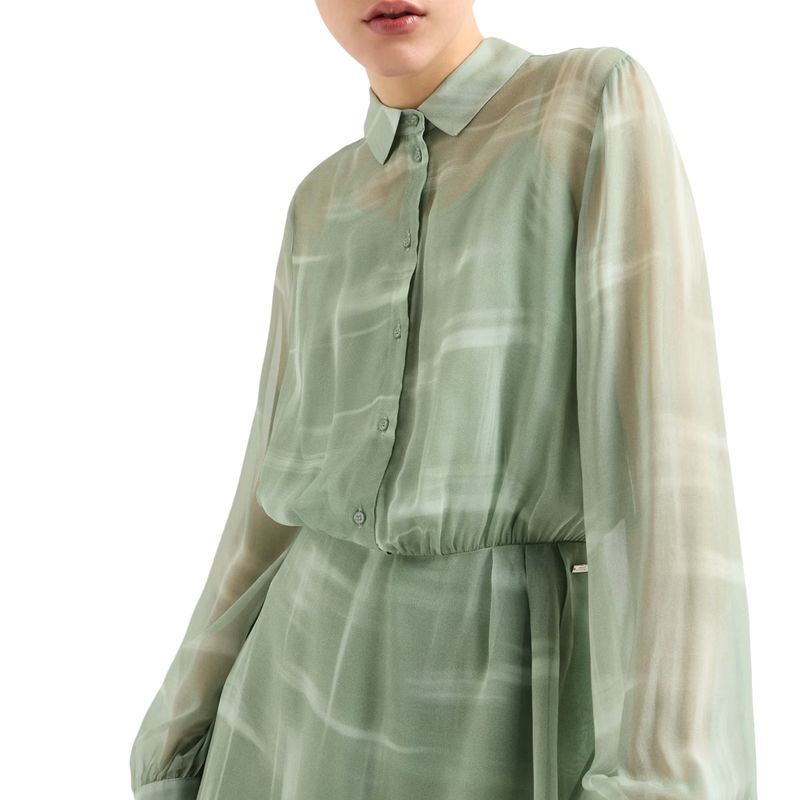 Armani Exchange - Đầm dài nữ Aix Green Women's Dress
