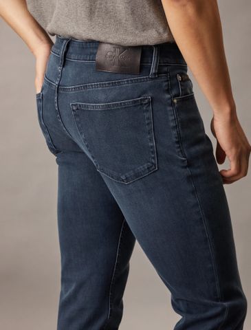 Calvin Klein - Quần jeans dài CK nam Slim Blue Black 37.5 Bi-Straight Jean