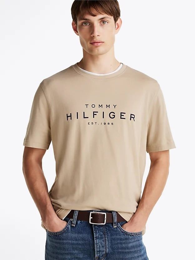 Tommy Hilfiger - Áo tay ngắn nam Logo Crew Neck T-Shirt