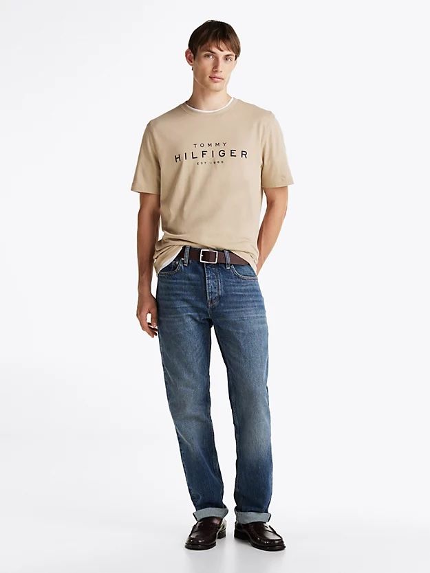 Tommy Hilfiger - Áo tay ngắn nam Logo Crew Neck T-Shirt