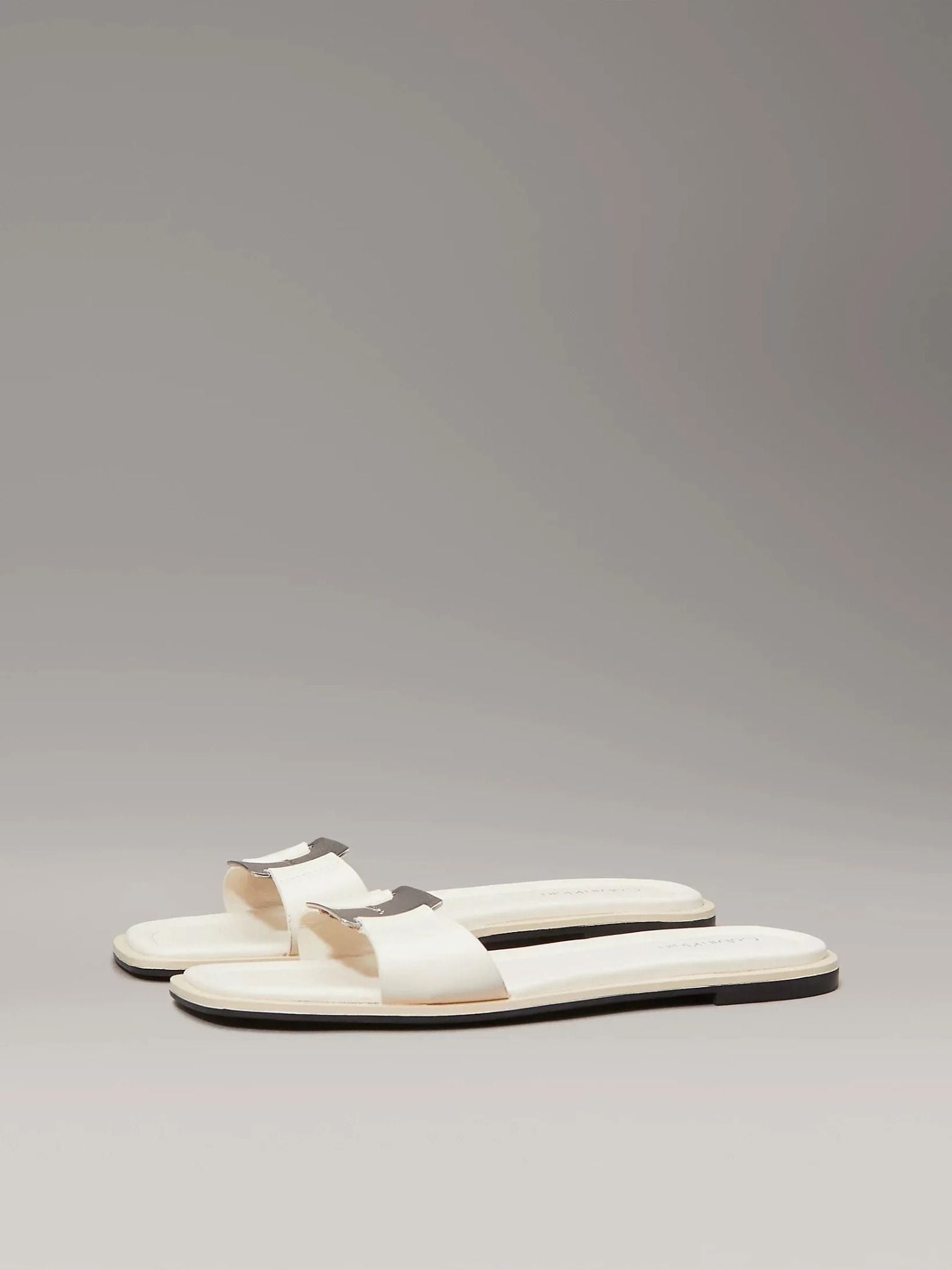 Calvin Klein - Dép quai ngang CK nữ CK Flat Premium Slide