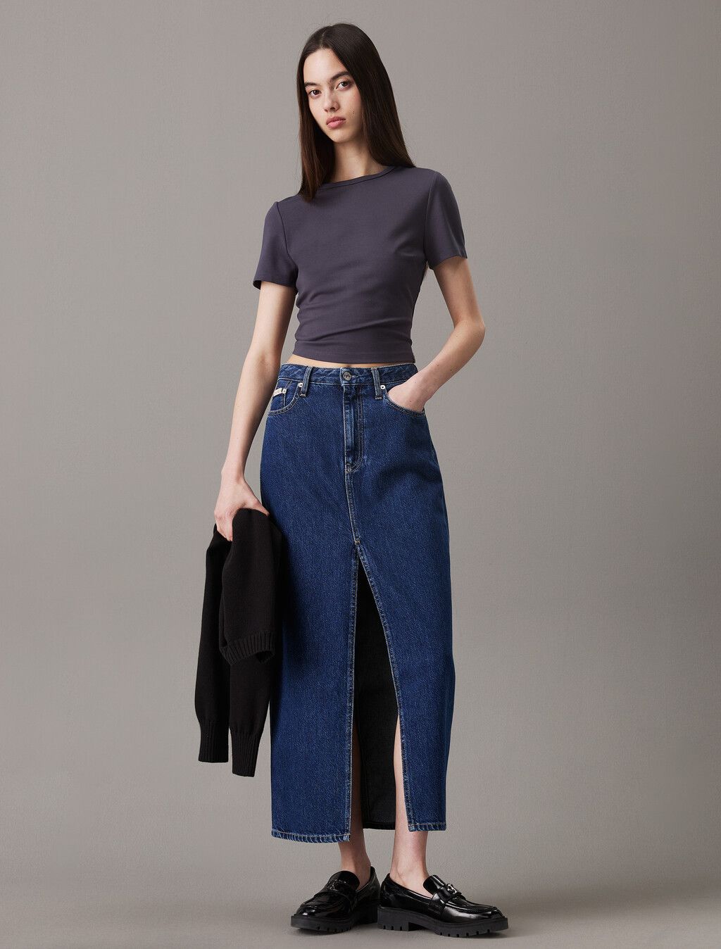Calvin Klein - Váy jeans CK nữ Denim Maxi Skirt