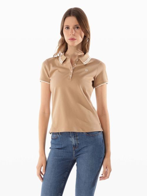 Tommy Hilfiger - Áo polo tay ngắn nữ TH Sporty Slim Polo