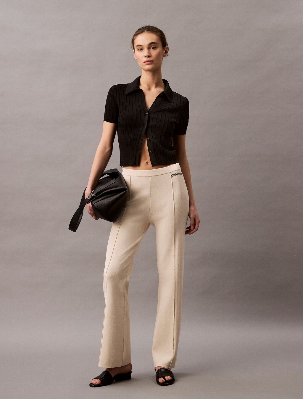 Calvin Klein - Quần dài CK nữ Stretch Viscose Trousers